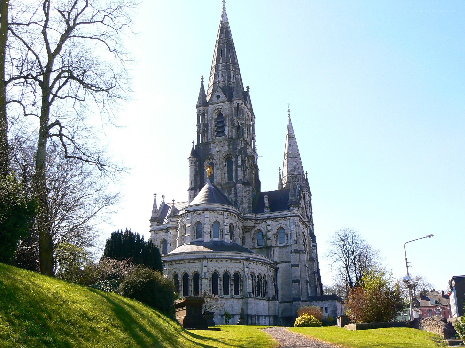 Cathedral with tall spires