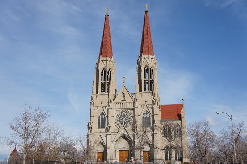 Cathedral with Twin Spires — Blue