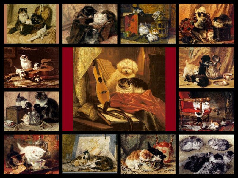 Cats and Dogs in Paintings