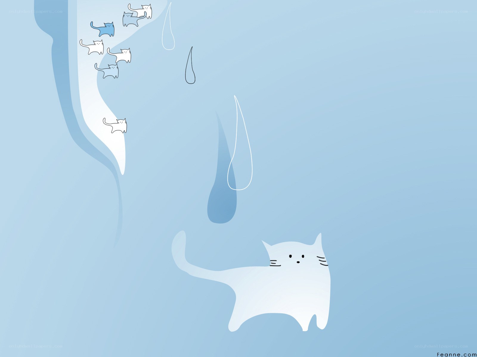 Cats falling from the sky