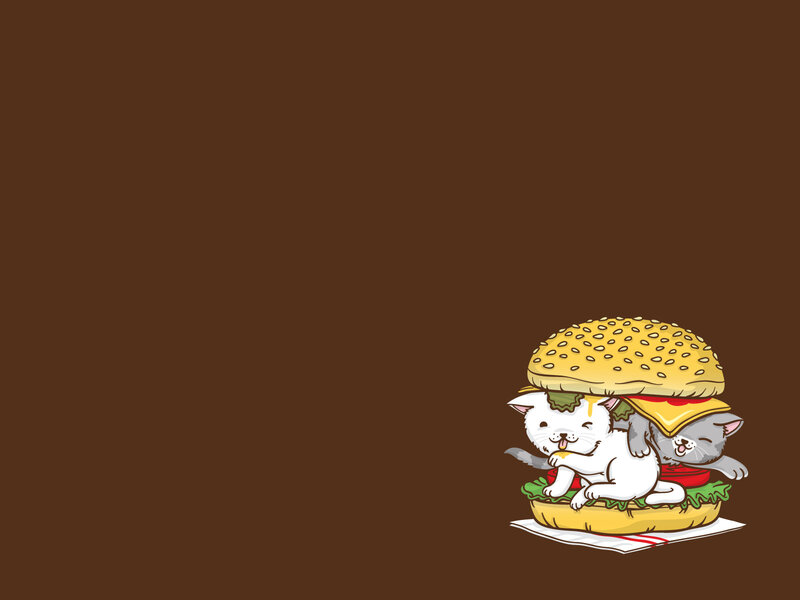 cats in a burger