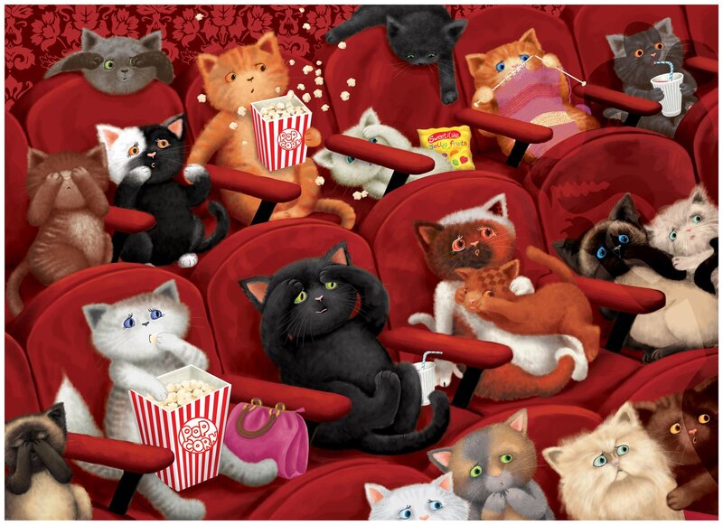 Cats in a Movie Theater
