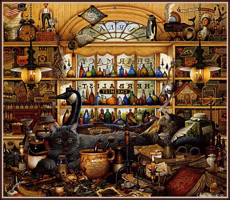 Cats in a Pharmacy — Brown