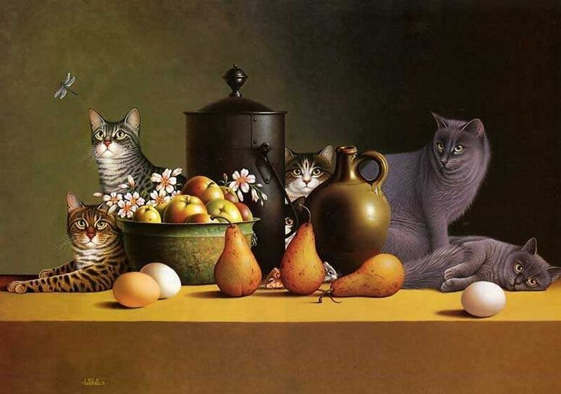 Cats in Still Life