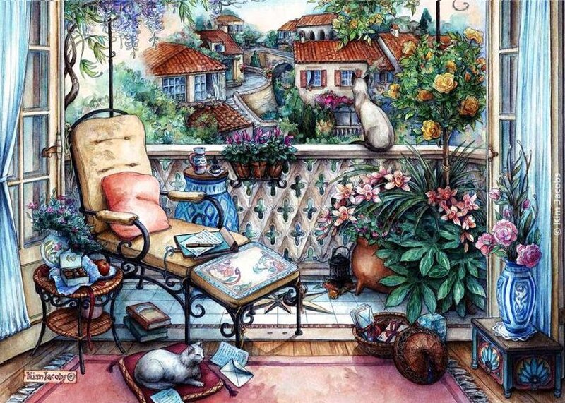 Cats on a Balcony