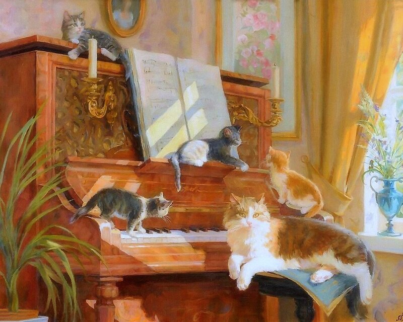 Cats on a Piano