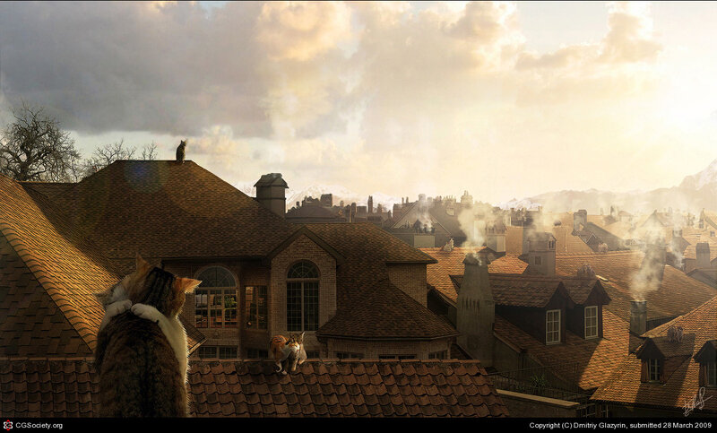 Cats on Rooftops