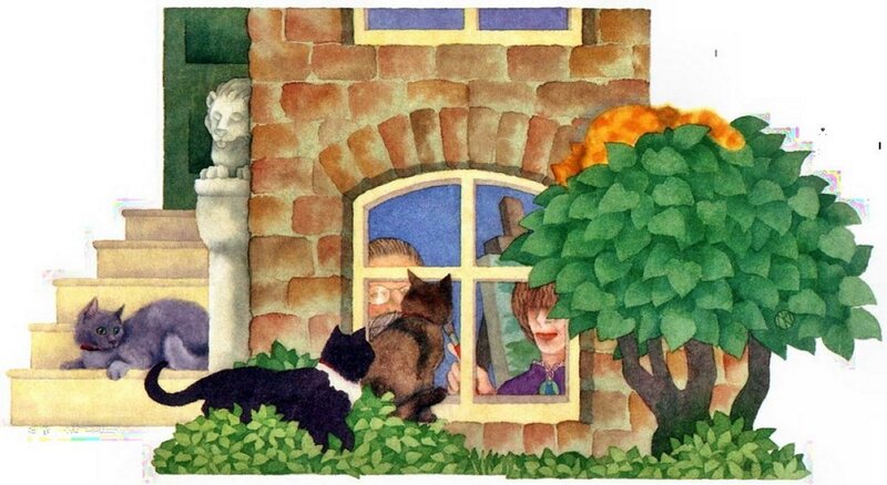 Cats Outside House