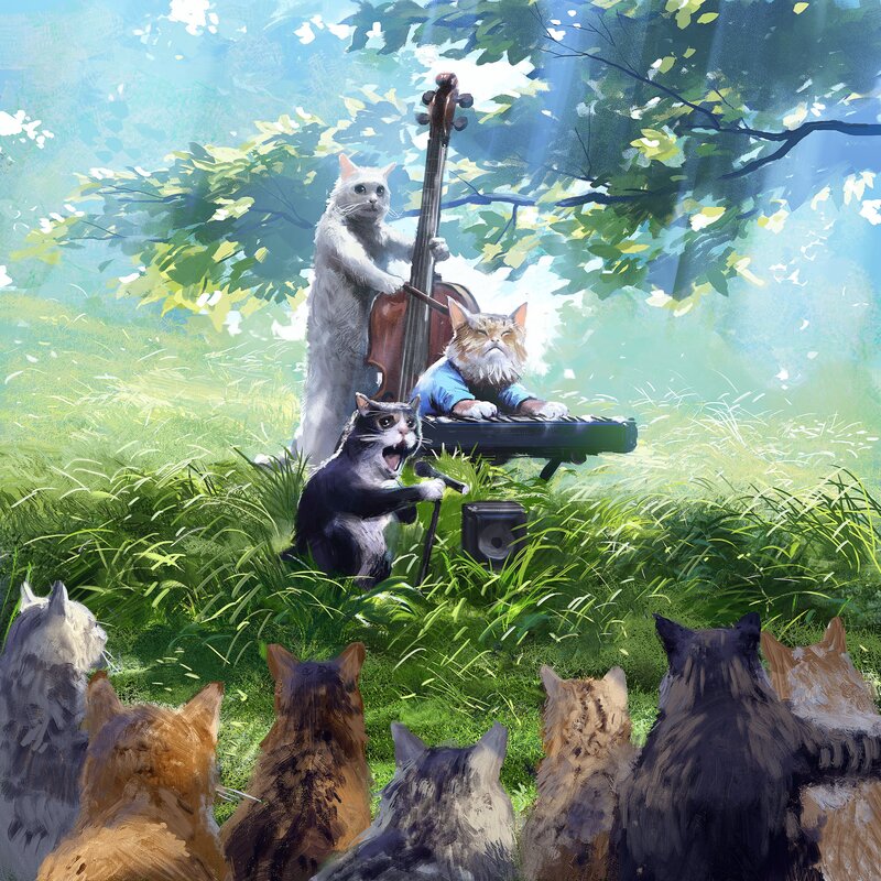 Cats Performing Music