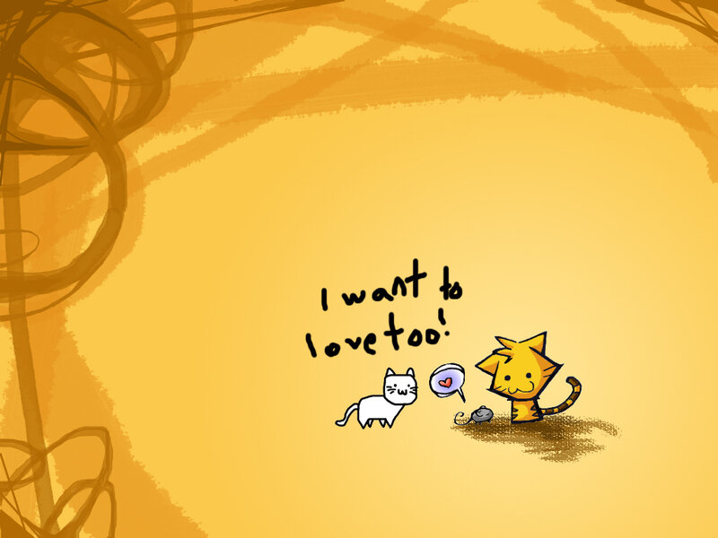 Cats wanting love