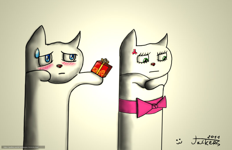 Cats with a gift