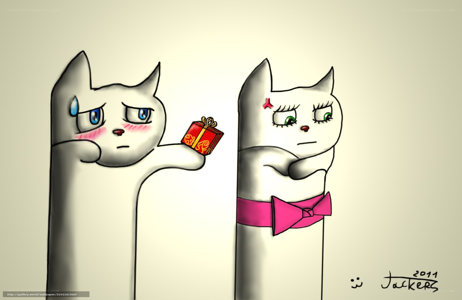 Cats with a gift