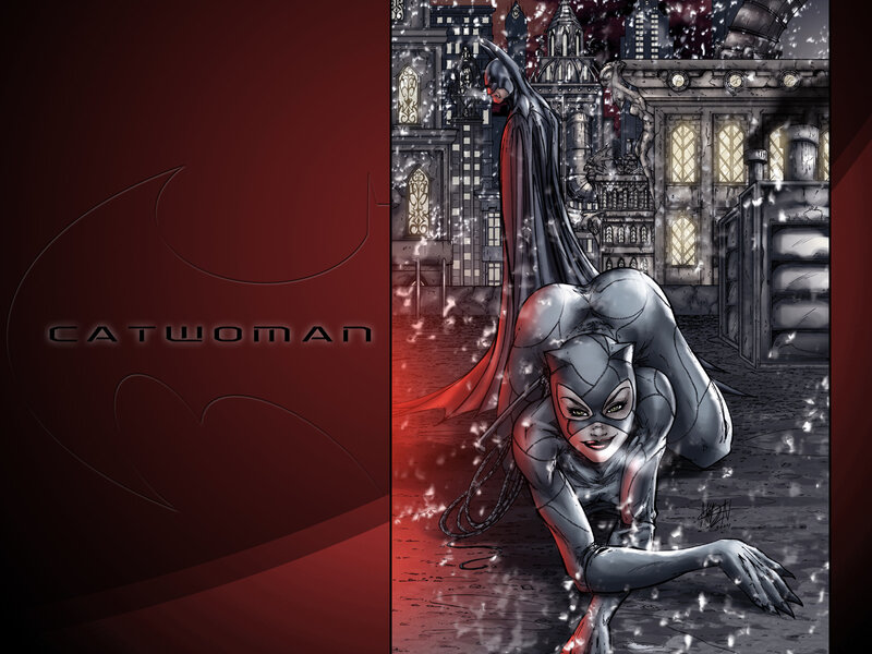 Catwoman and Batman in Gotham