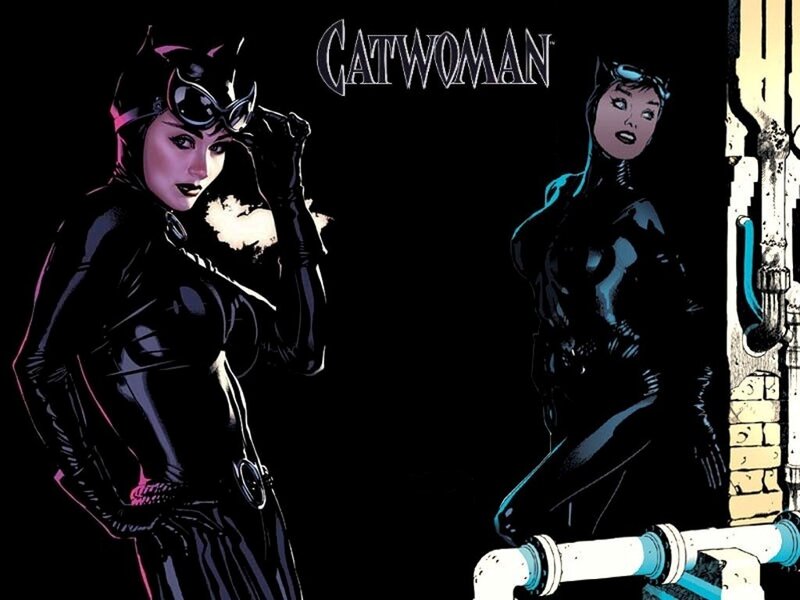 Catwoman Character — Black, Dramatic, Night, Comic, Goggles