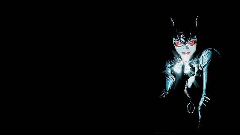 Catwoman Character — Black, Dramatic, Night, Comic, Mask, Costume