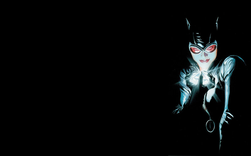Catwoman Character — Black, Dramatic, Night, Comic, Mask