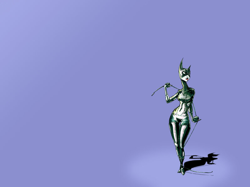 Catwoman character illustration