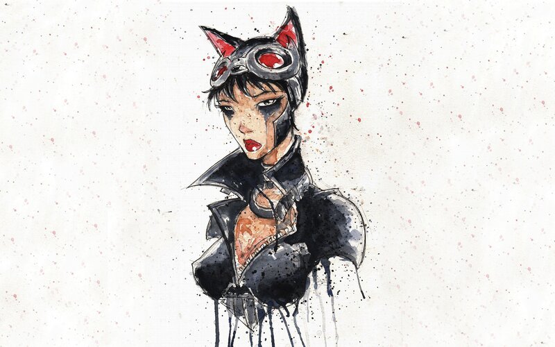 Catwoman character illustration