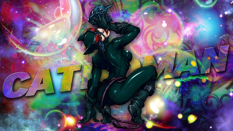 Catwoman Character — Purple, Vibrant