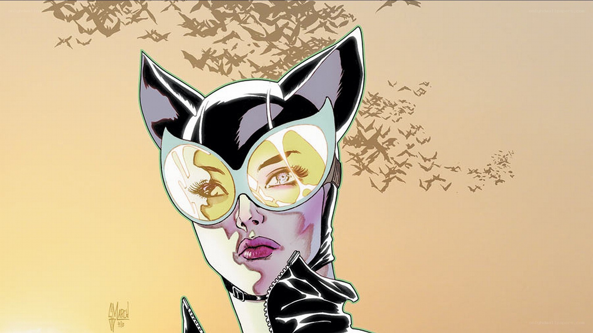 Catwoman comic illustration