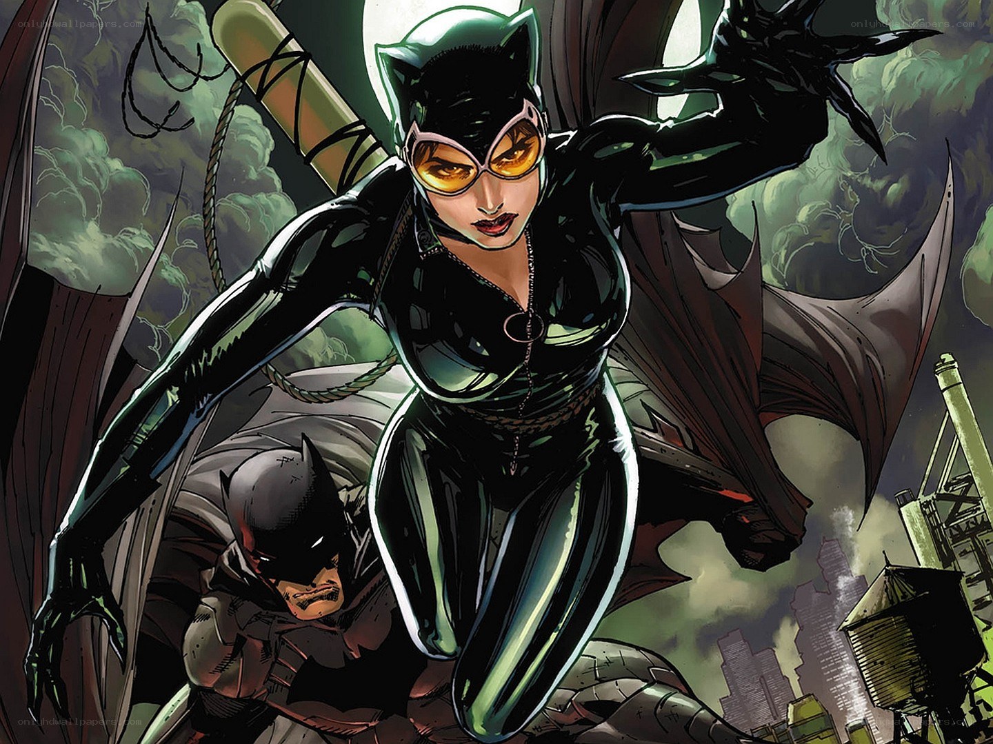 Catwoman confronts Batman
