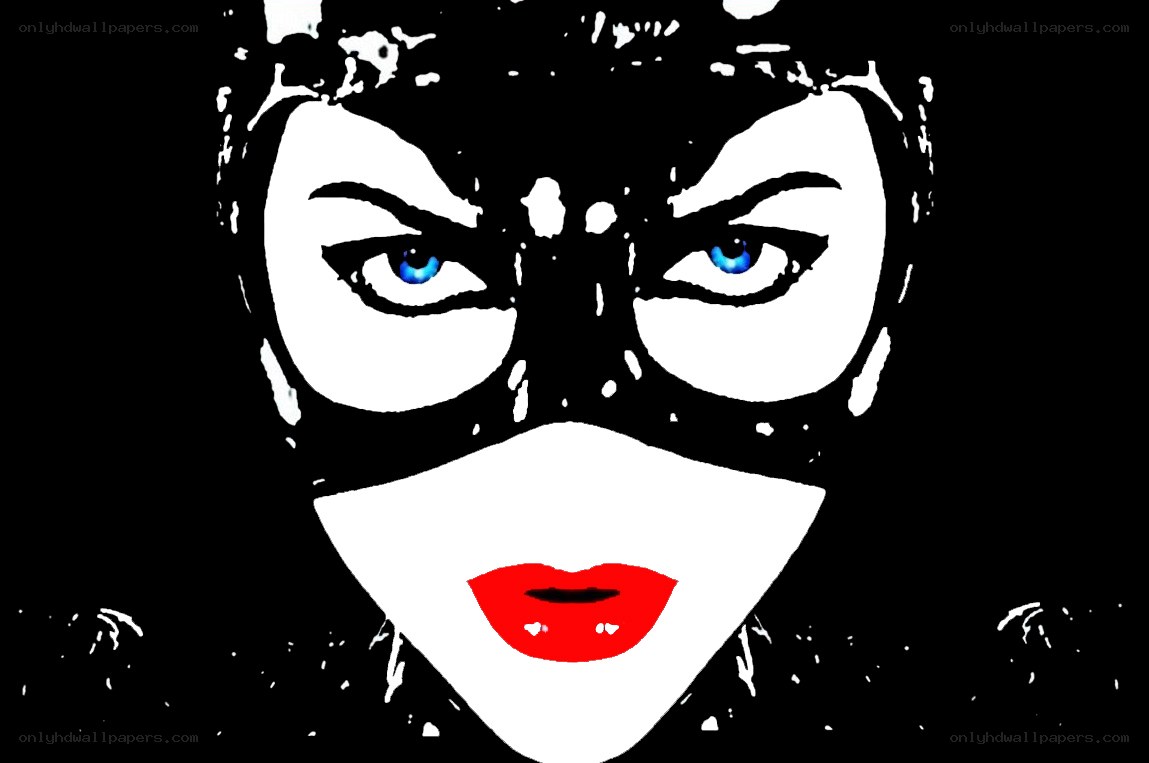 Catwoman face portrait