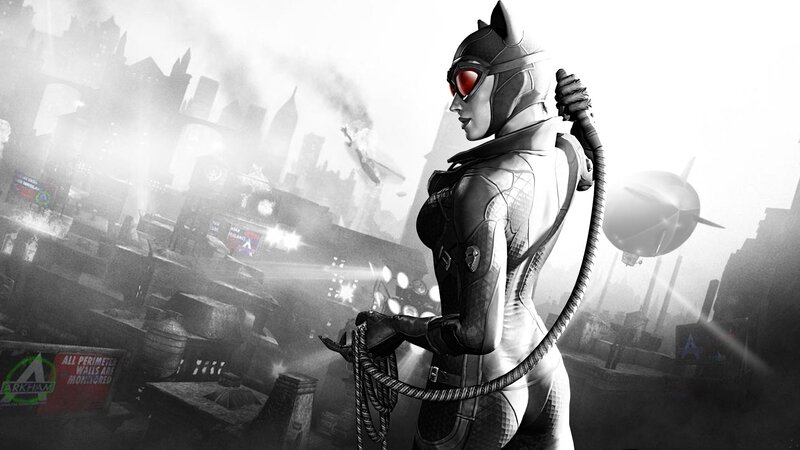 Catwoman Holding Whip — Black
