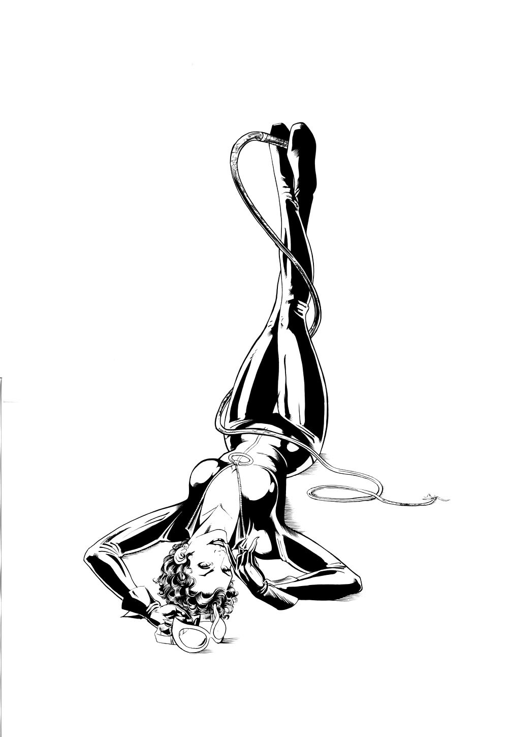 Catwoman in a dynamic pose