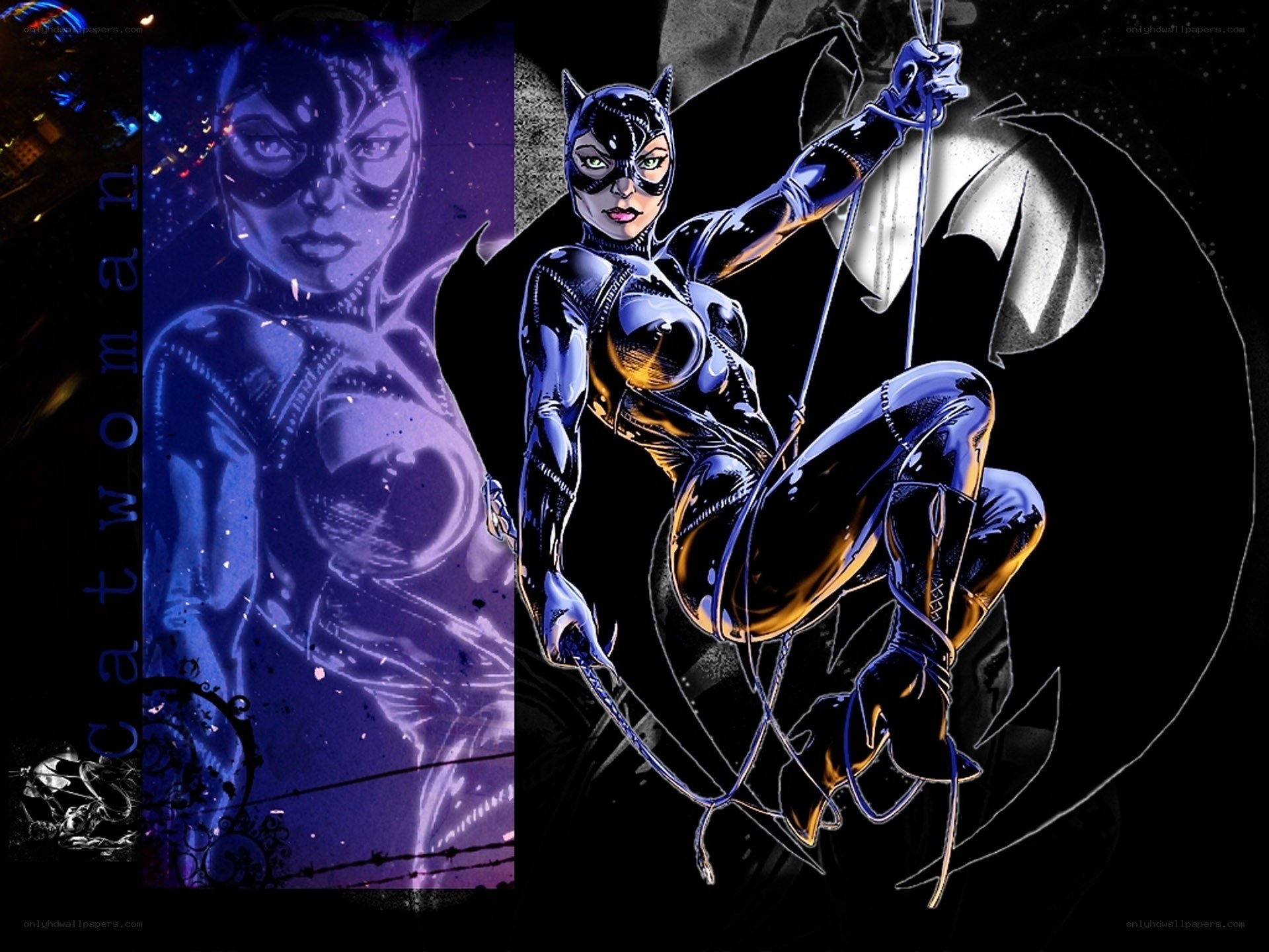Catwoman in action