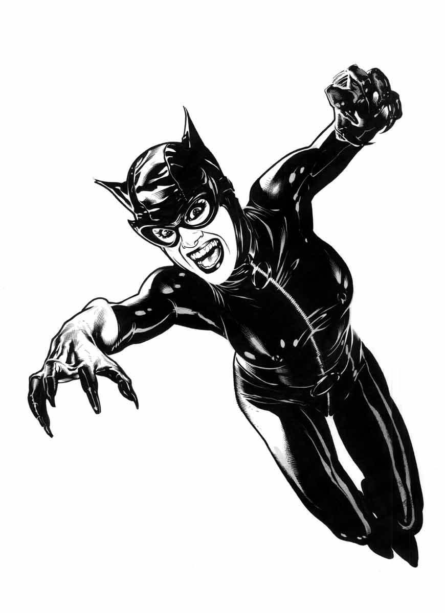 Catwoman in action