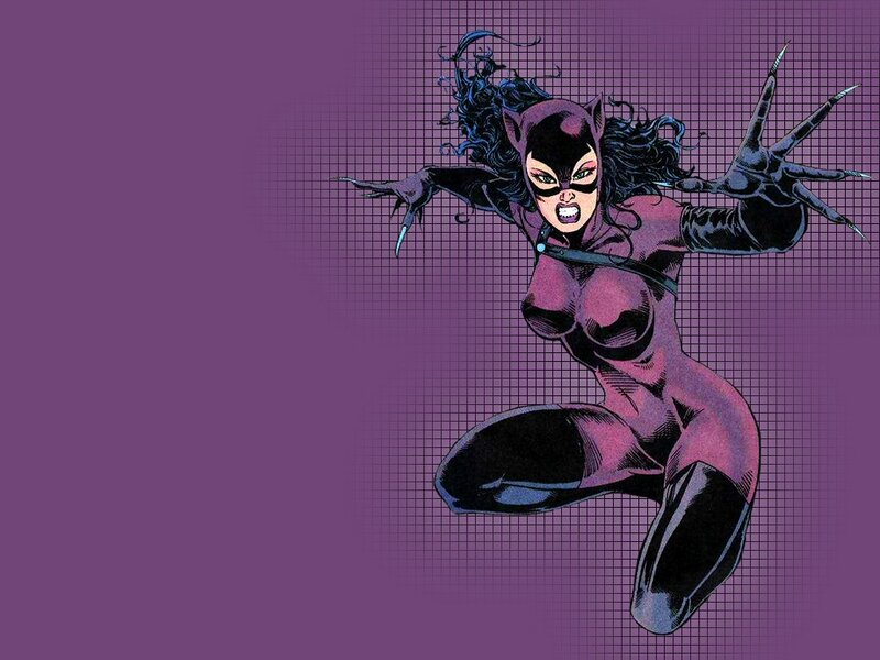 Catwoman in action pose