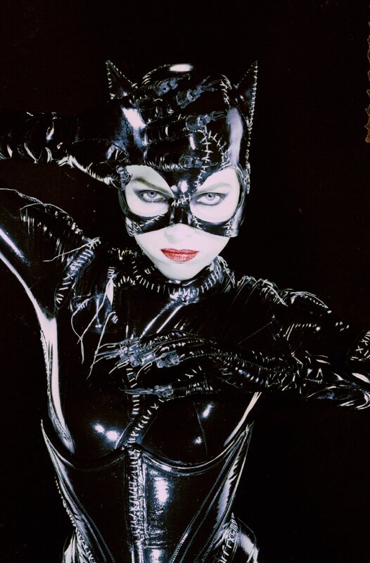 Catwoman in black costume