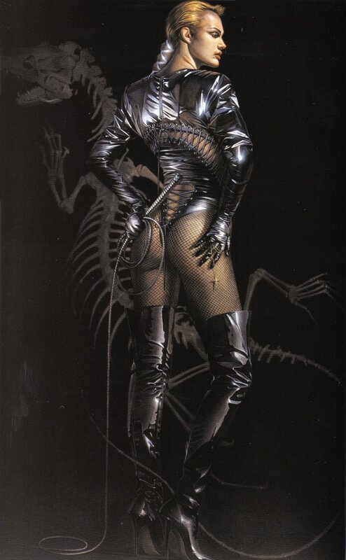 Catwoman in black suit