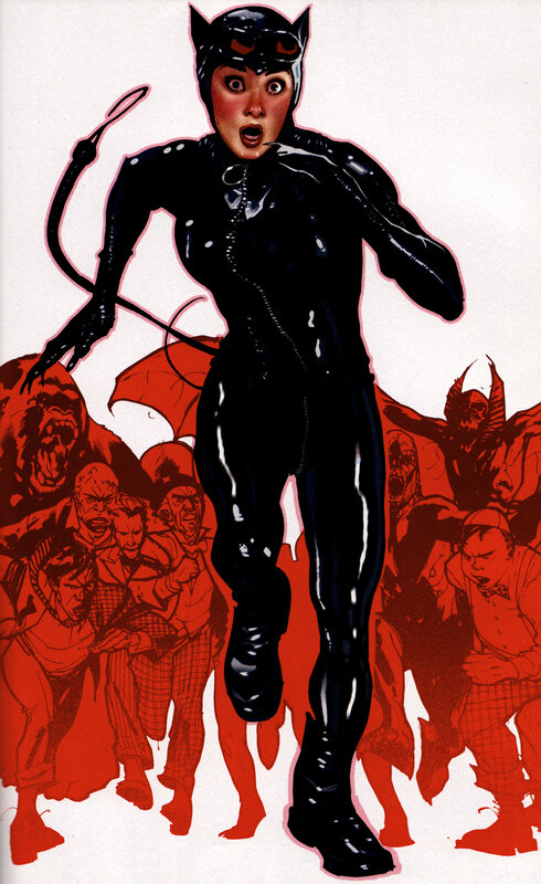 Catwoman in black suit