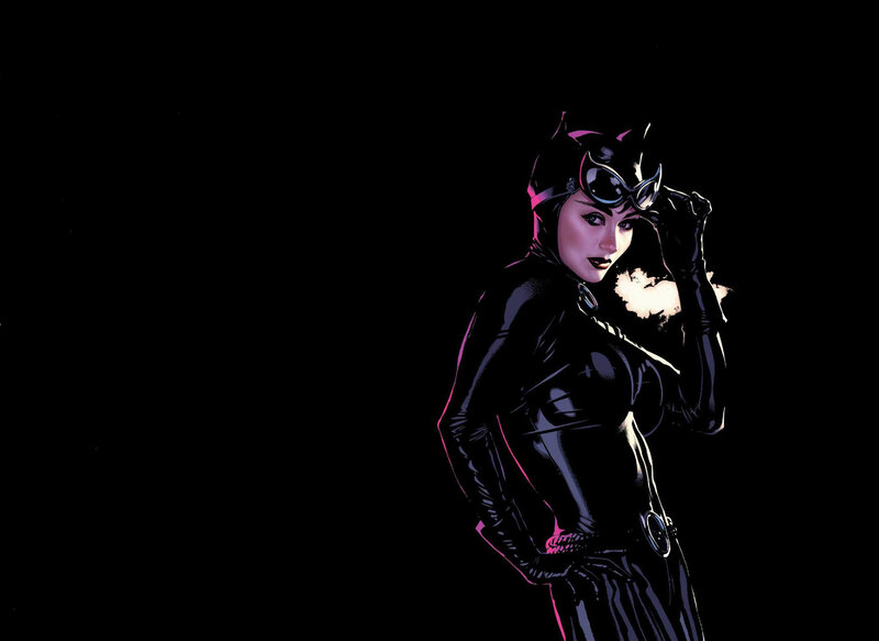 Catwoman in black suit