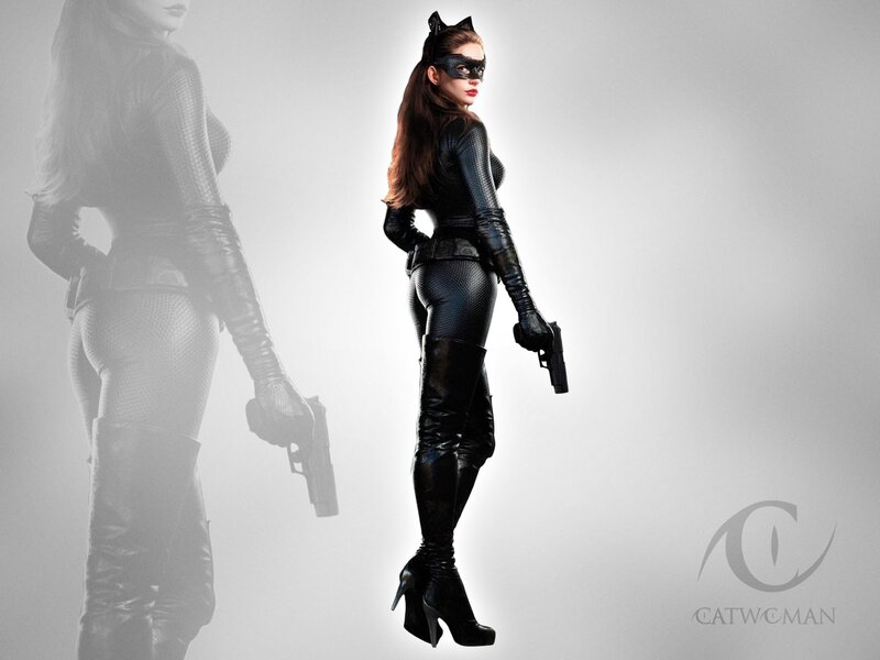 Catwoman in black suit