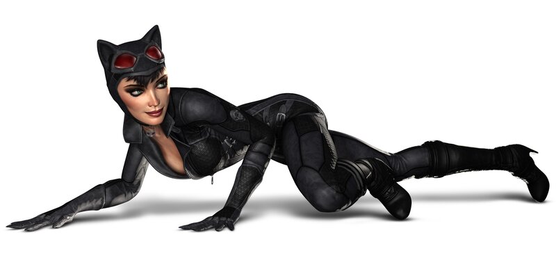 Catwoman in black suit