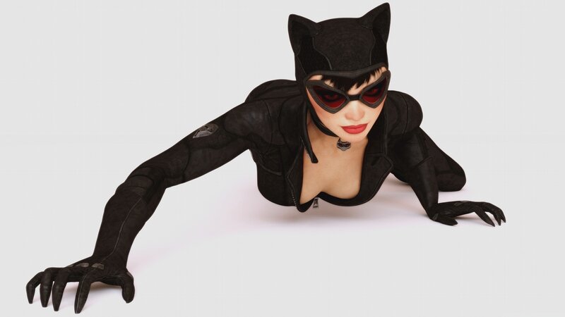 Catwoman in black suit
