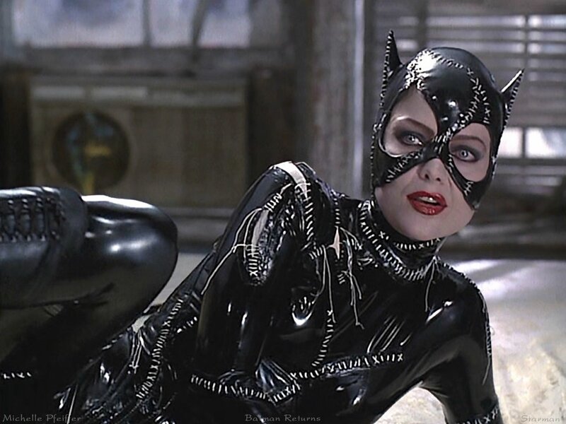 Catwoman in black suit