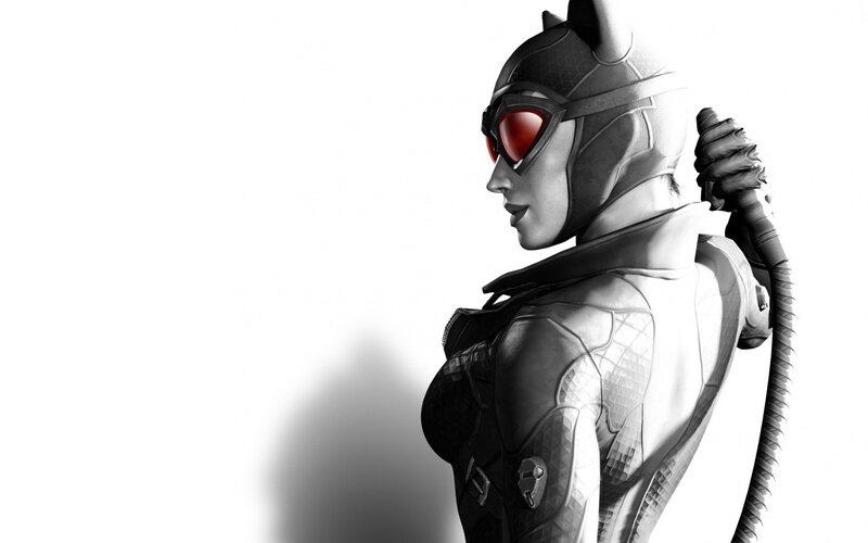 Catwoman in Costume — Black, Dramatic