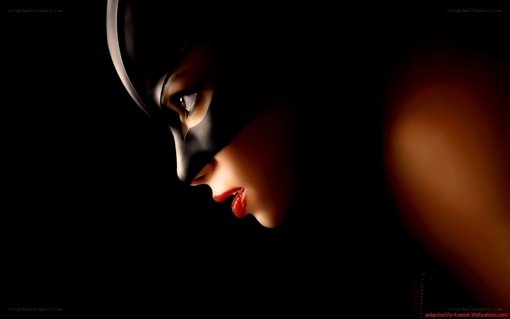 Catwoman in profile