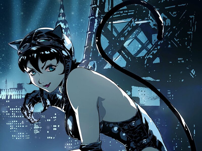 Catwoman in the city