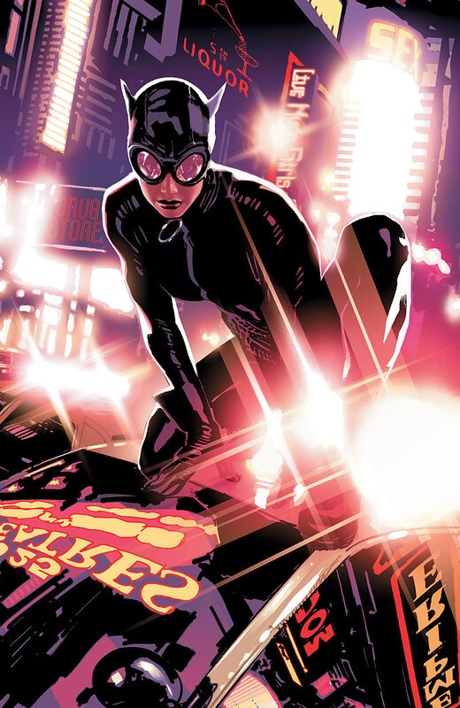 Catwoman in the city