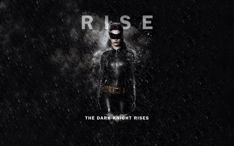 Catwoman in the rain