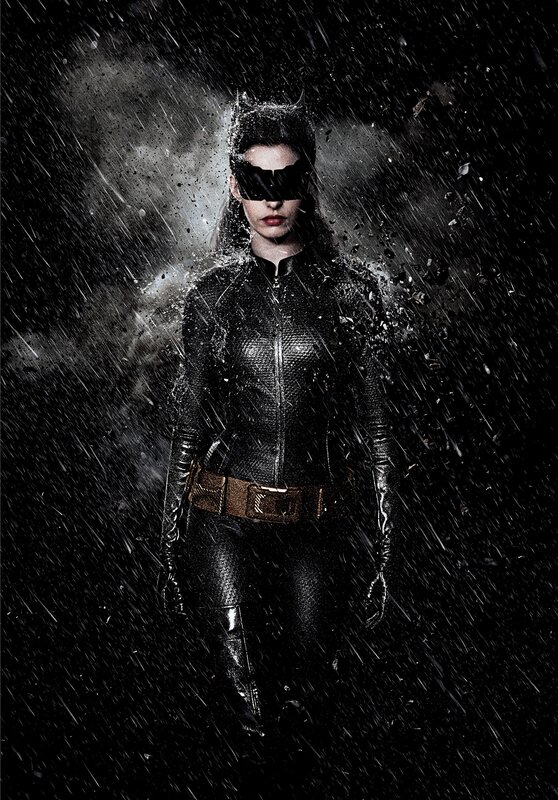 Catwoman in the rain