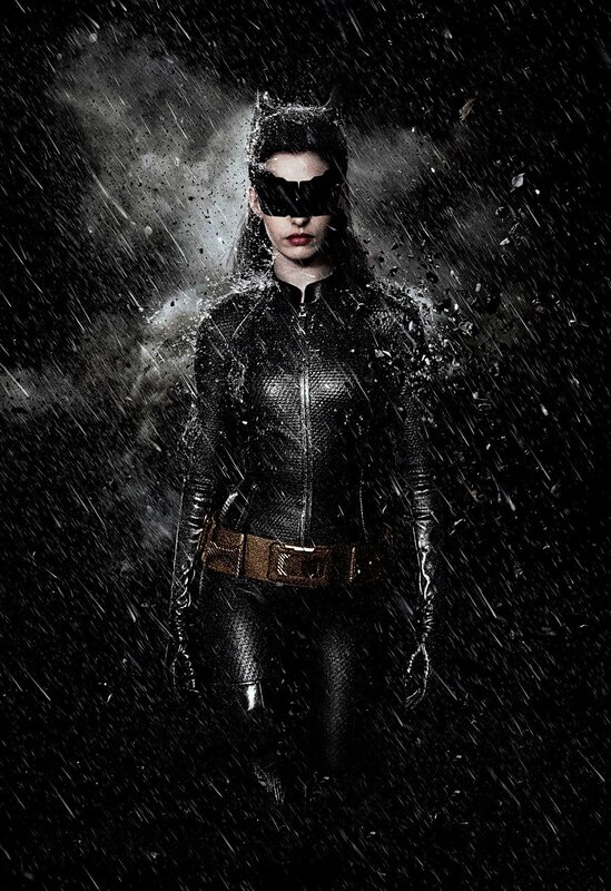 Catwoman in the rain