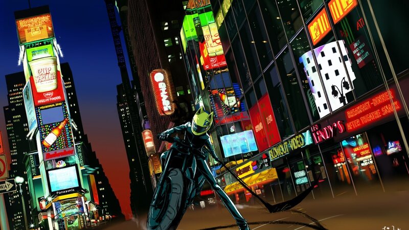 Catwoman in Times Square