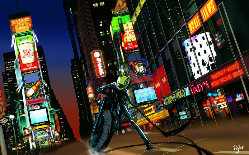Catwoman in Times Square