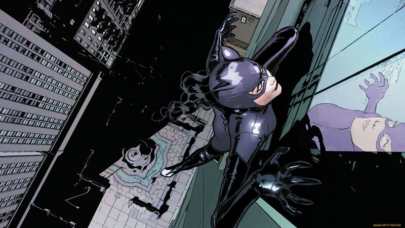 Catwoman on Building