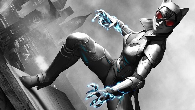 Catwoman with electric claws